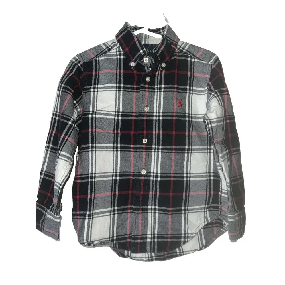 Boys 4T Polo Ralph Lauren Long Sleeve Shirt Back To School
